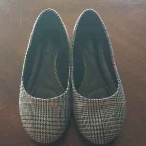 Lane Bryant Plaid flats